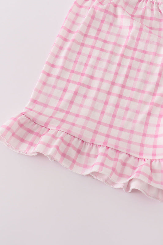 Pink party puppy print set