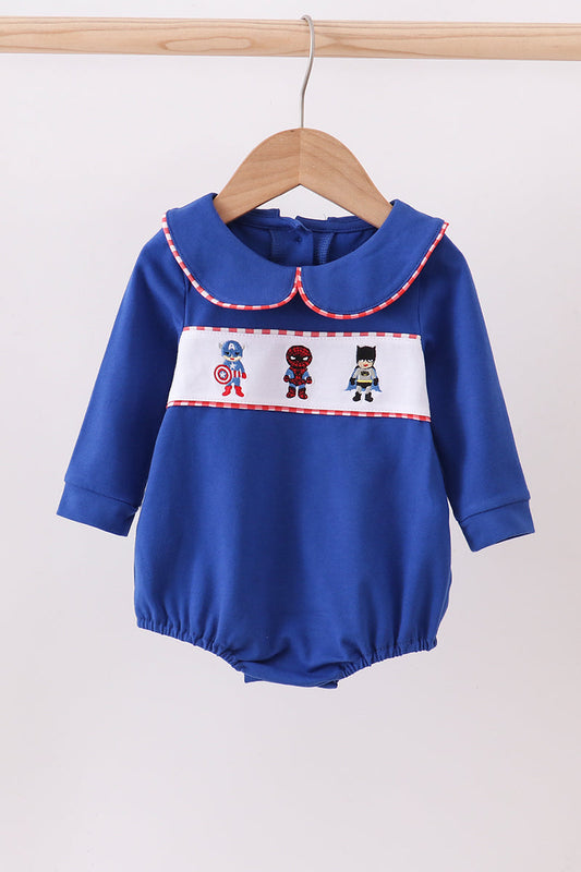Blue character embroidery bubble