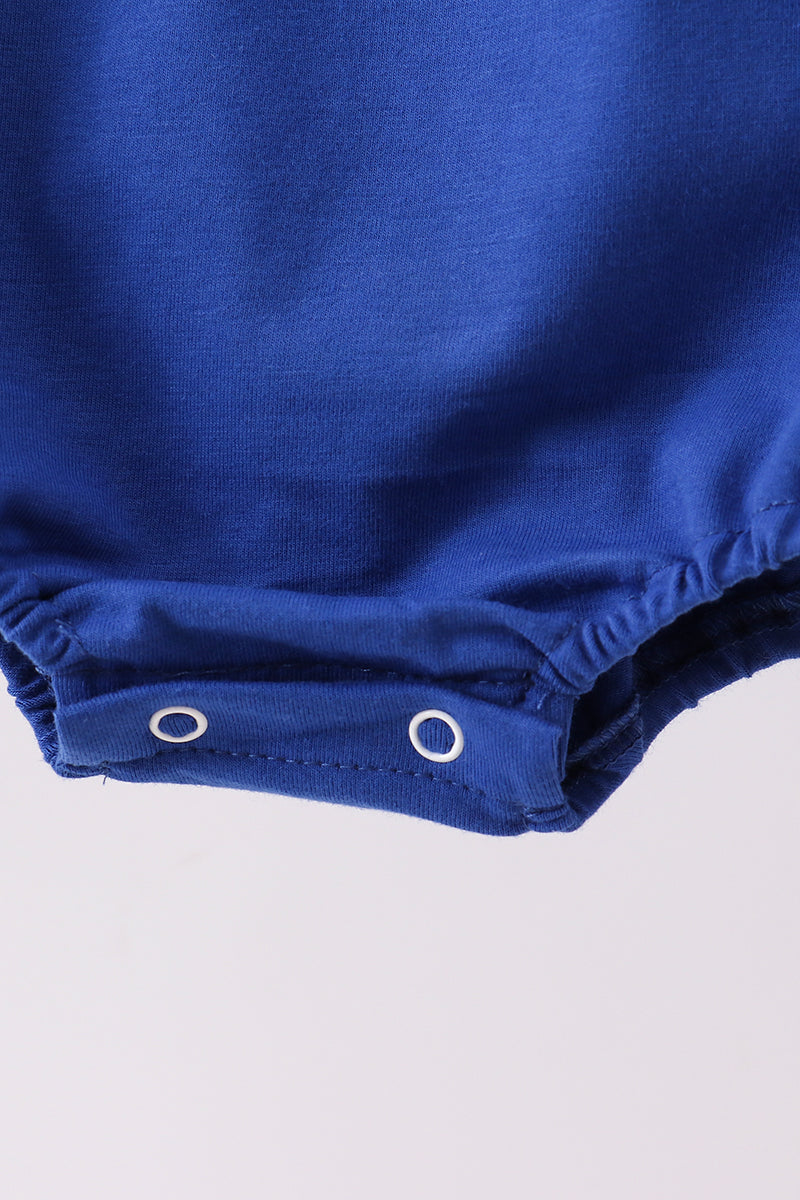Blue character embroidery bubble