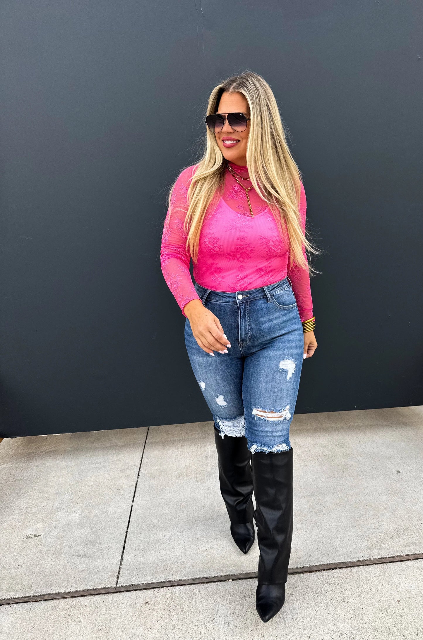 Valentine Roxy Lace Top in Five Colors