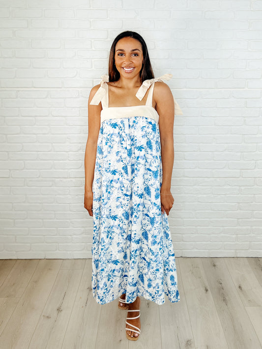 Prepare the Yacht Square Neck Dress